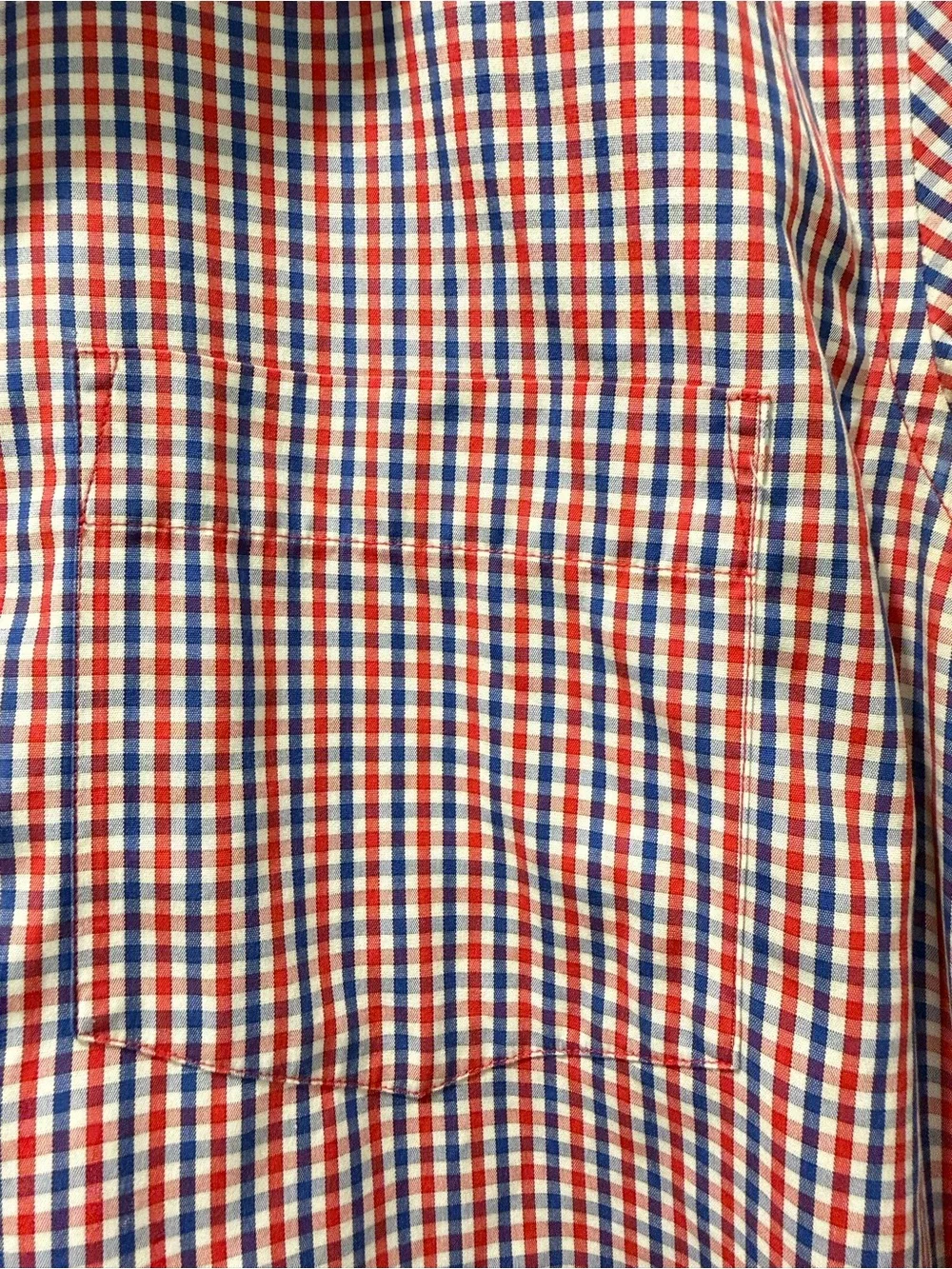 J. Crew Thompson Shirtings Red and Blue Gingham Button-Down Shirt